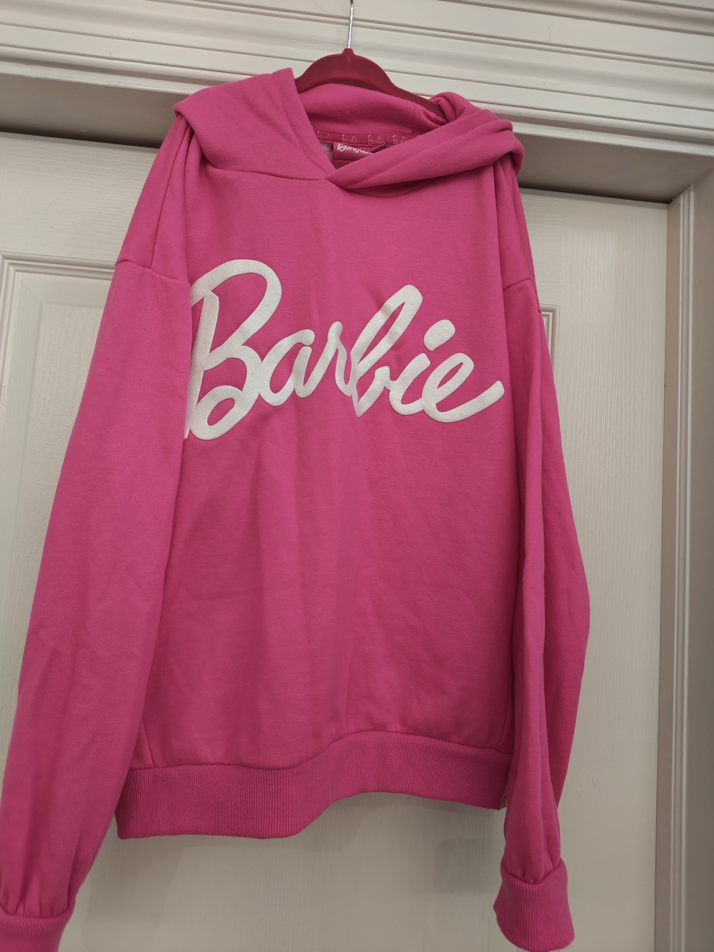 Barbie Hot Pink Logo Hoodie